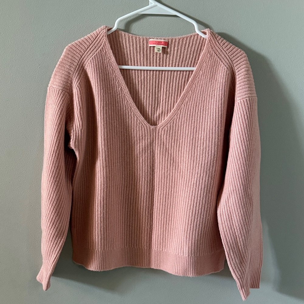 J. Crew V Neck Cashmere Sweater, Sz XS